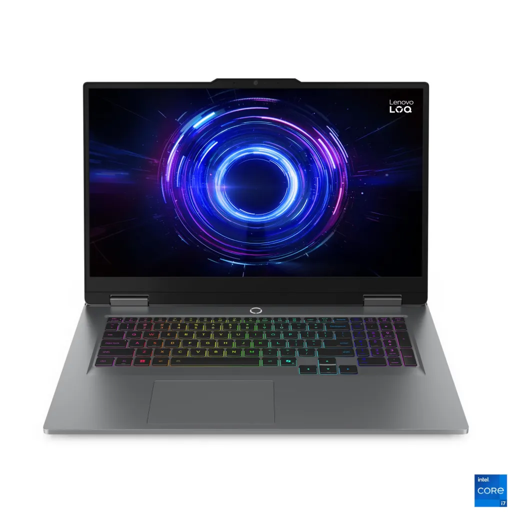 Lenovo LOQ 17IRX10 Gaming Laptop 17.3″ FHD 165Hz — Intel Core i7-13650HX, 32GB DDR5, 512GB NVMe SSD, NVIDIA GeForce RTX 5060 8GB, DOS, Luna Grey