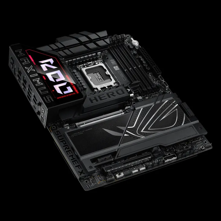 ASUS ROG Maximus Z890 Hero ATX Motherboard – Intel® Z890, LGA1851, DDR5 9200+ MT/s, PCIe 5.0, WiFi 7, Dual LAN, Thunderbolt™ 4, SupremeFX Audio