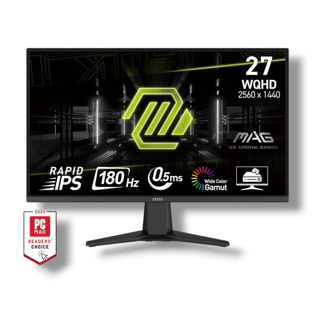 MSI MAG 275QF 27-Inch WQHD Rapid IPS Gaming Monitor | 2560×1440 • 180Hz • 0.5ms 