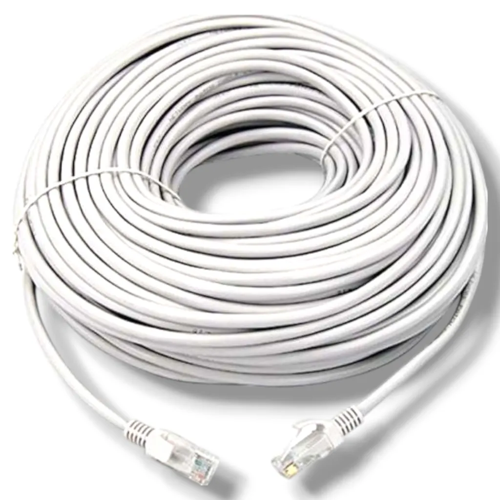 CAT6 Ethernet Network Cable | 20M | RJ45 Male to RJ45 Male | Gigabit LAN | High-Speed Internet | Black