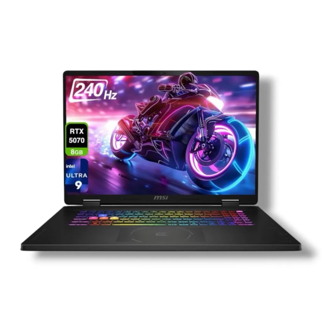 MSI Crosshair 18 HX AI A2XWGKG | Intel® Core Ultra 9 275HX | 32GB DDR5 | 1TB Gen4 SSD | GeForce RTX 5070 8GB GDDR7 | 18” QHD+ 240Hz | Windows 11 | Cosmo Gray