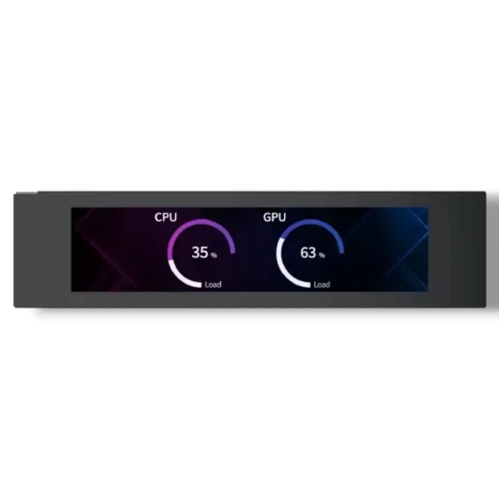 XIGMATEK 9.18-Inch Magnetic LCD Screen Kit for Pano II & Pano II Air | 1920 × 462 Full HD+, HDMI/USB, Duplicate or Extend Display – Black