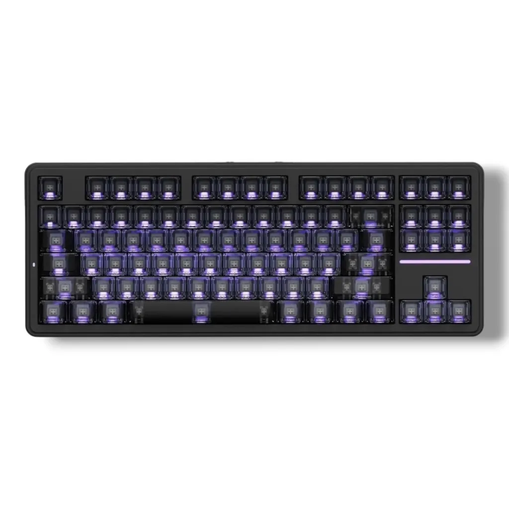ATK A87 Pro Starry Night (Side-Print) 80% TKL Tri-Mode Mechanical Gaming Keyboard (Polar Latte V2 Switches, Massive 12000mAh Battery, Hot-Swap, Gasket-Style Dampening, South-Facing ARGB)